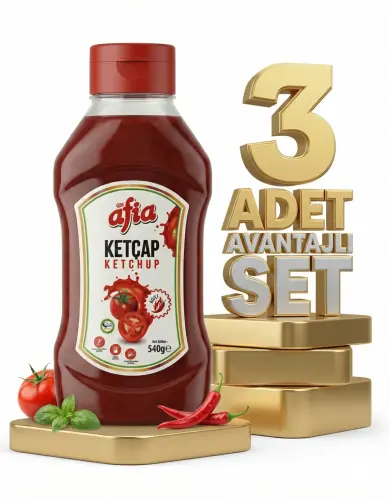 Afia Acılı Ketçap Avantaj Paketi - GİMDES Helal Sertifikalı