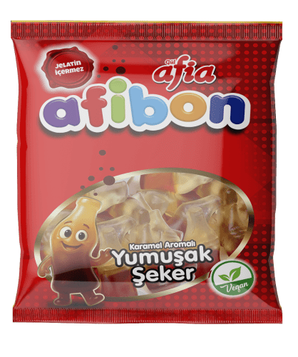 Afibon Karamelli Yumuşak Şeker - GİMDES Helal Sertifikalı