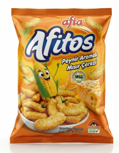Afitos Peynirli Mısır Çerezi - GİMDES Helal Sertifikalı