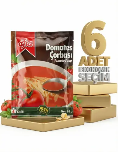 Afia Domates Çorbası 6 Lı Avantaj Paketi - GİMDES Helal Sertifikalı