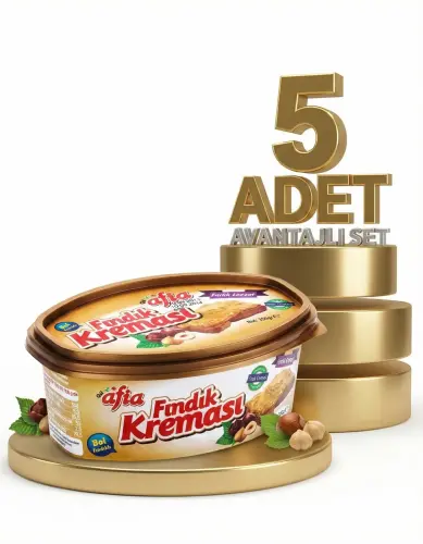 Afia Fındık Kreması 5 Li Avantaj Paketi - GİMDES Helal Sertifikalı