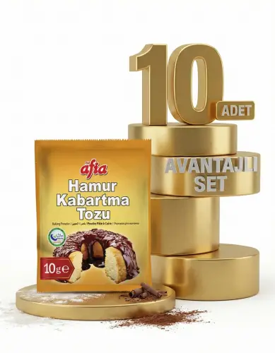 Afia Hamue Kabartma Tozu 10 Lu Avantaj Paketi - GİMDES Helal Sertifikalı
