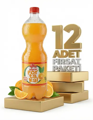 Afia Portakallı Gazoz 12 Li Avantaj Paketi - GİMDES Helal Sertifikalı
