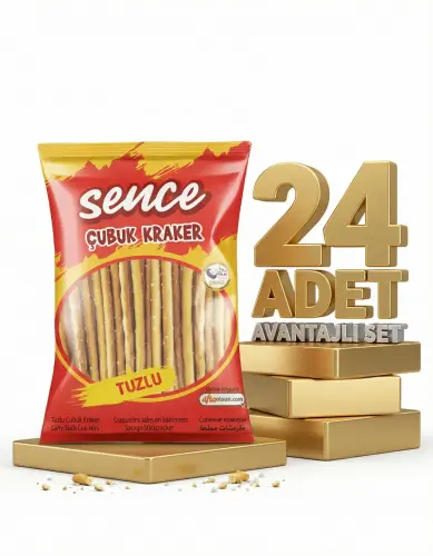 Sence Çubuk Kraker 24 Lü Paket - GİMDES Helal Sertifikalı