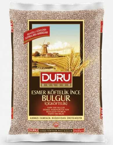 Duru Esmer Çiğköftelik Bulgur 1 Kg - GİMDES Helal Sertifikalı