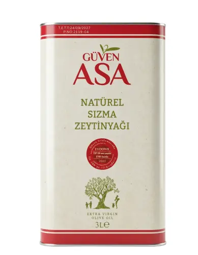 Güven Asa Zeytinyağı 3 Litre - GİMDES Helal Sertifikalı