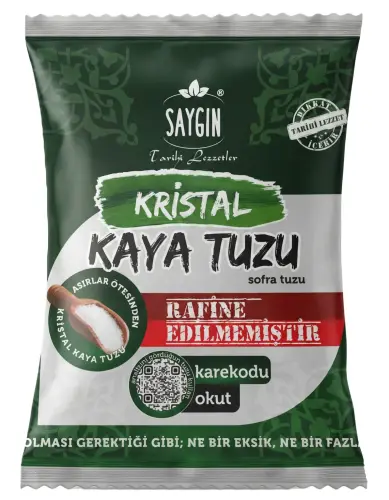 Saygın Kayatuzu Öğütülmüş 500 Gr - GİMDES Helal Sertifikalı