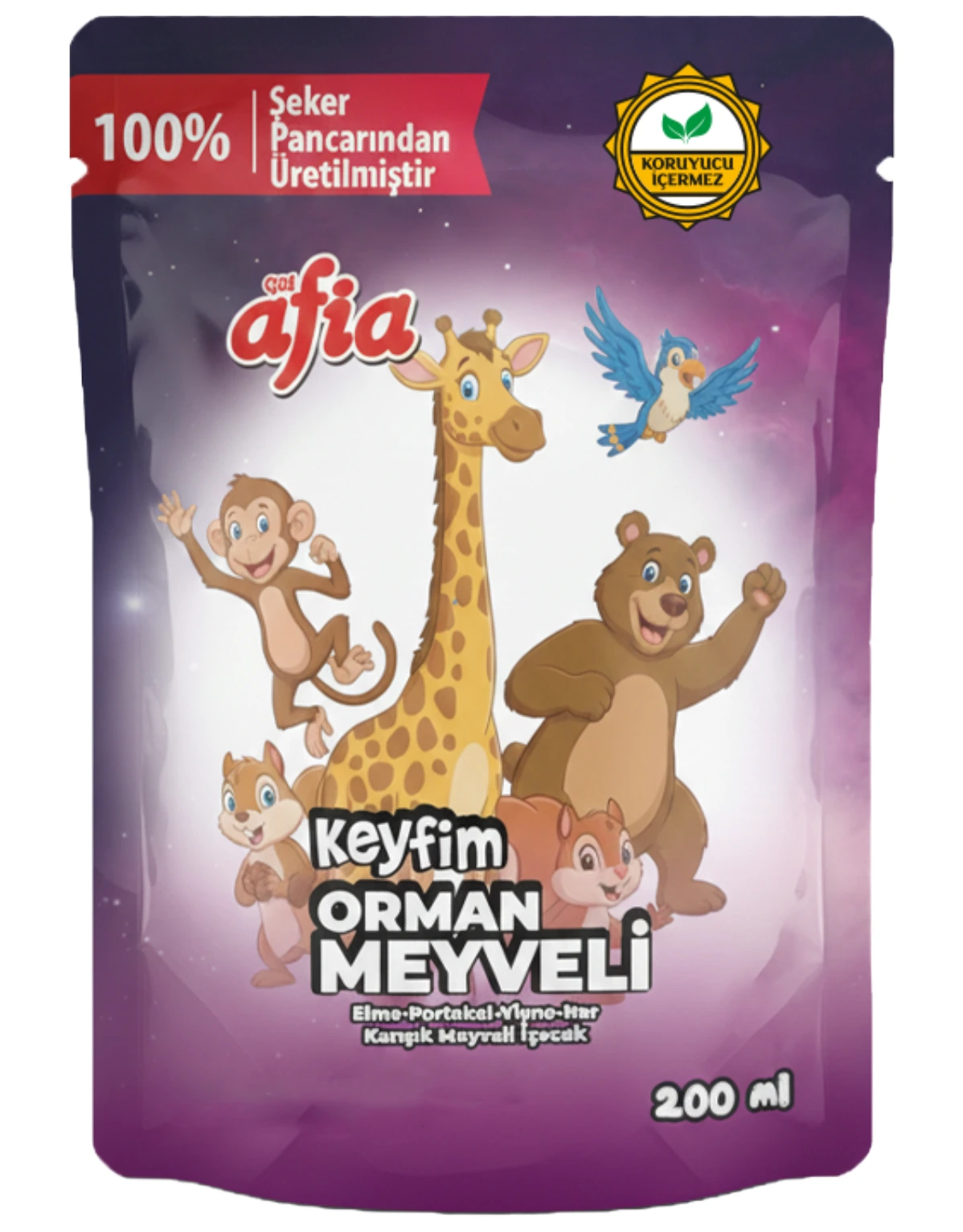 Afia Keyfim Orman Meyveli Meyve Suyu 200 Ml - GİMDES Helal Sertifikalı