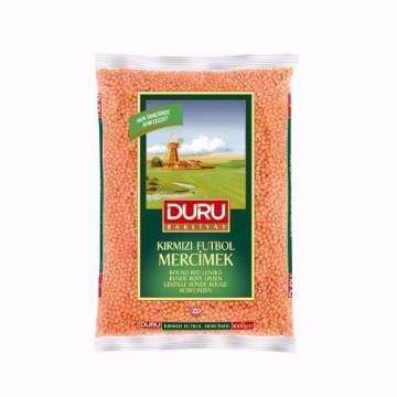Duru Kırmızı Futbol Mercimek 1 Kg - GİMDES Helal Sertifikalı