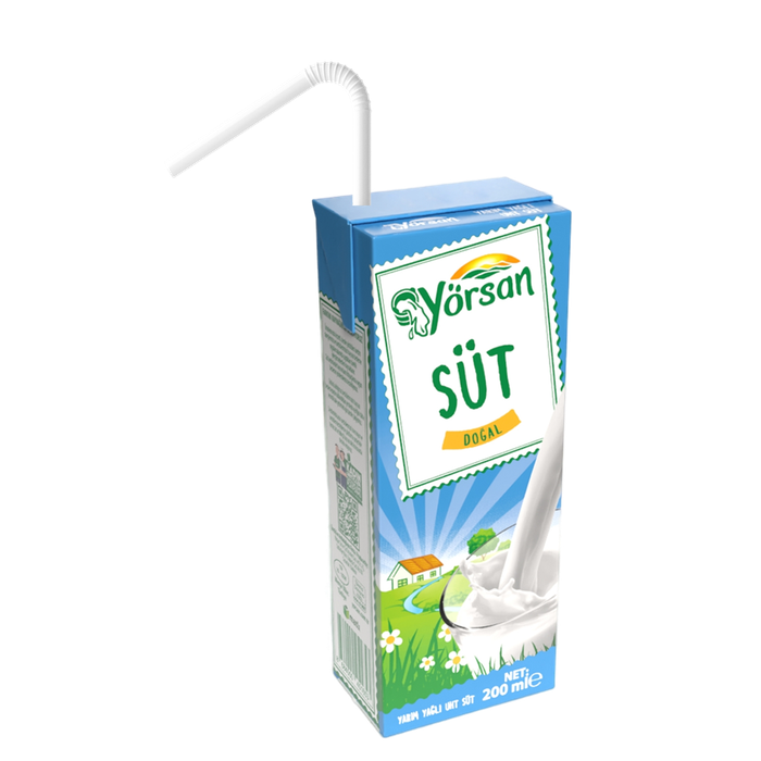 Yörsan Yarım Yağlı Süt 200ml
