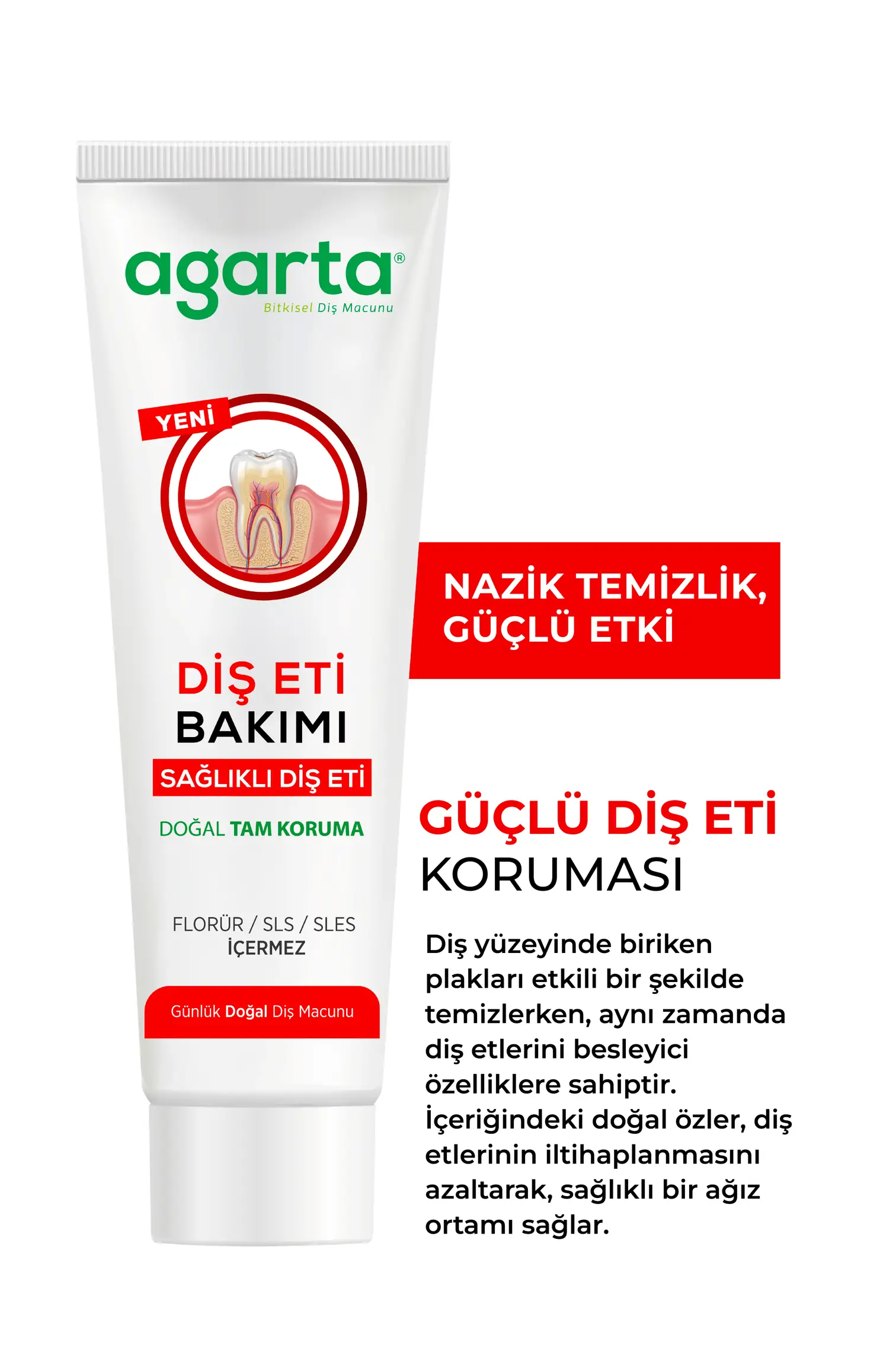 Doğal Diş Eti Bakımı Plak Karşıtı Diş Macunu 90 Ml