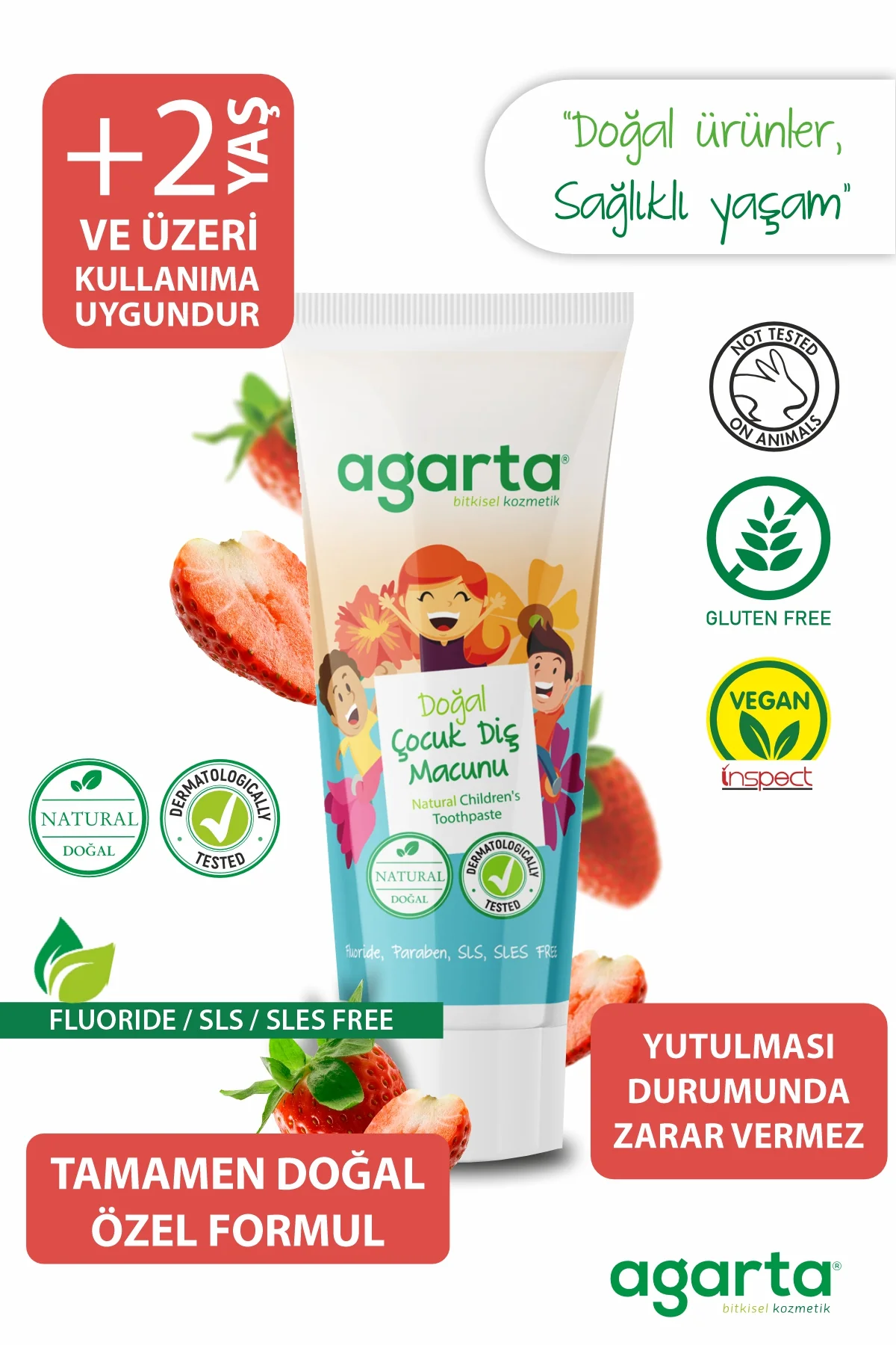 Agarta Çocuk Diş Macunu Doğal
