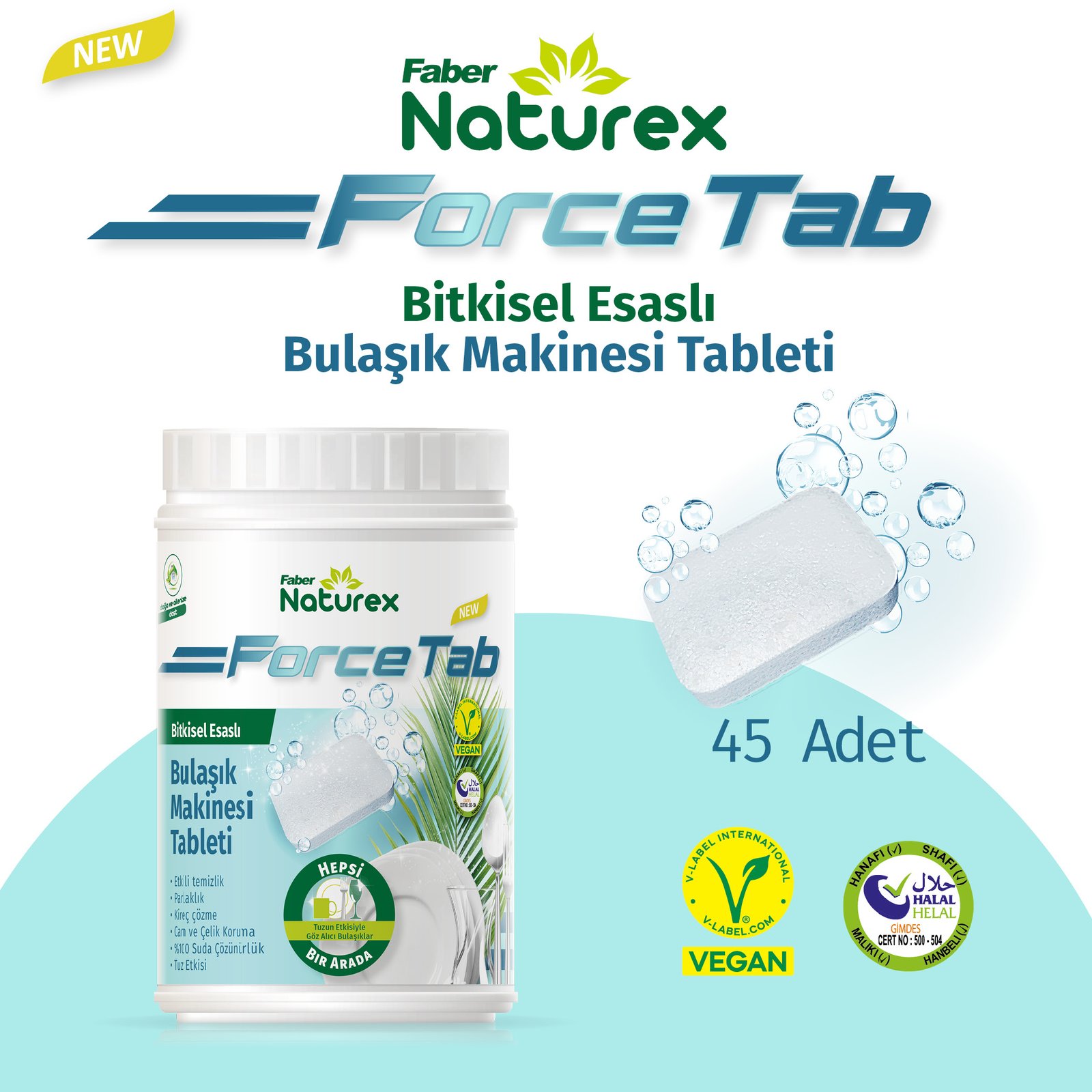 Naturex Bulaşık Tableti 45 Li