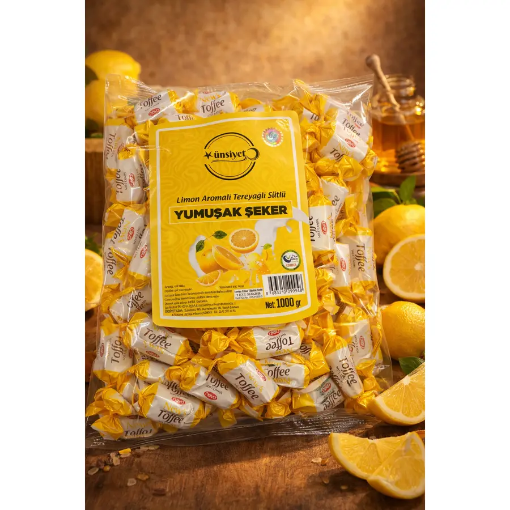 Ünsiyet Tereyağlı Limonlu Yumuşak Şeker 1kg