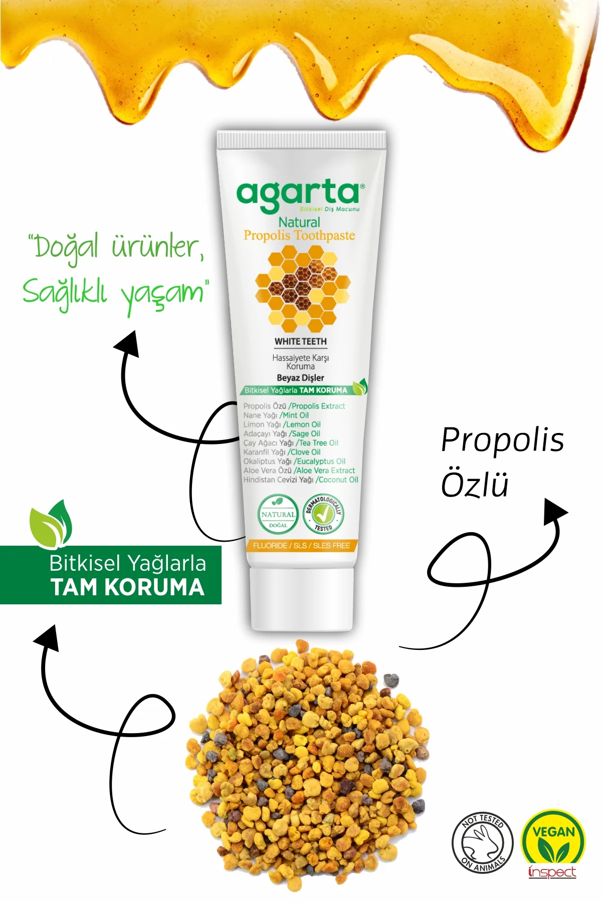 Doğal Propolis Diş Macunu 100 Ml/130 Gr