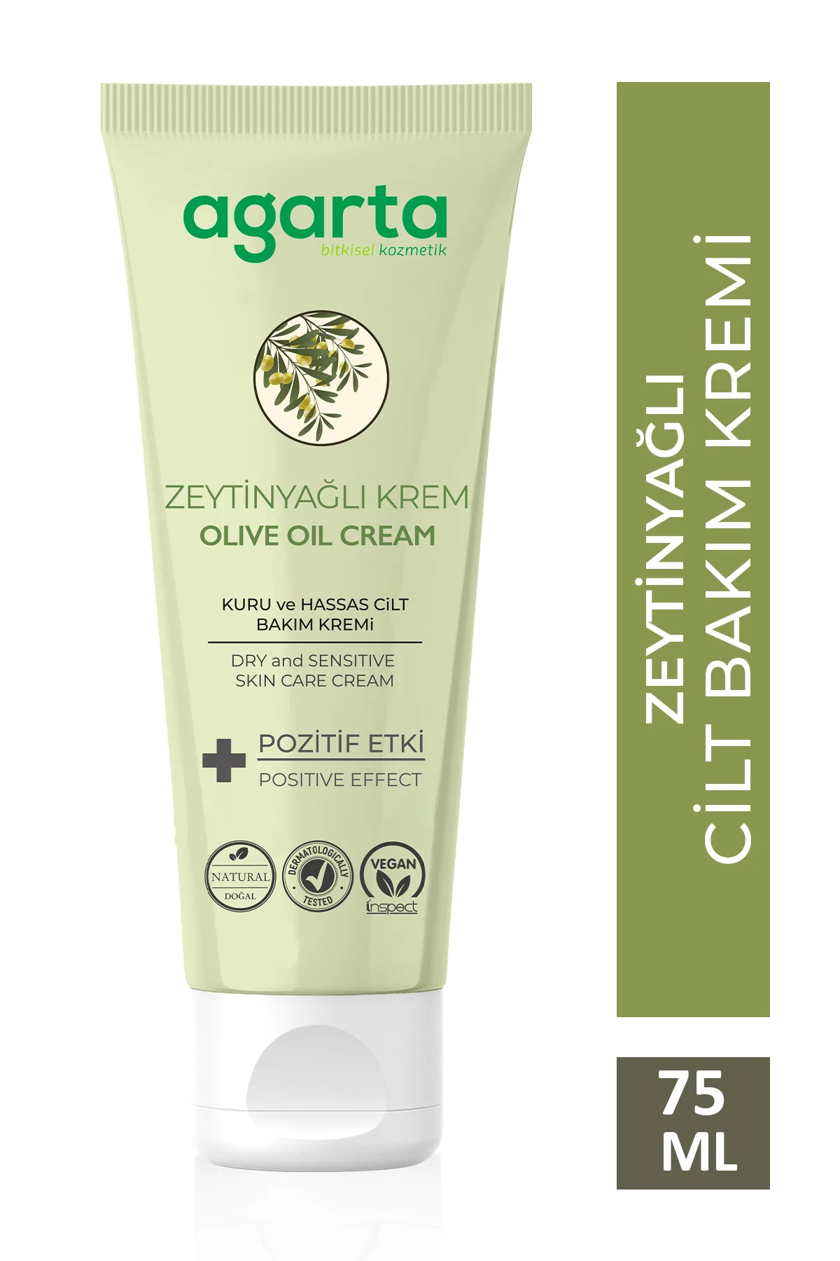 Doğal Zeytinyağlı Nemlendirici El Ve Cilt Bakım Kremi 75 Ml